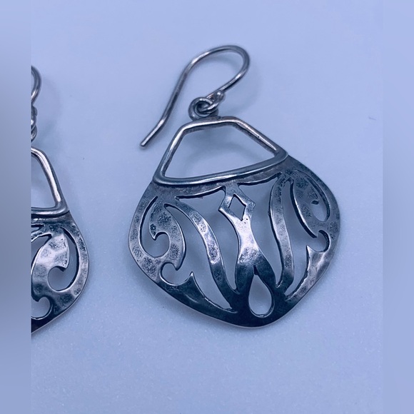 Silpada RARE HTF Sterling Parisian French Wire Earrings - Picture 7 of 14